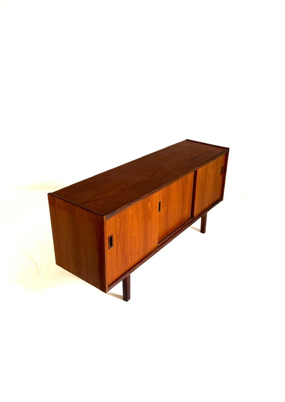 Vintage Danish teak sideboard, 1960s, Wood, Brown (photo 8 of 11)