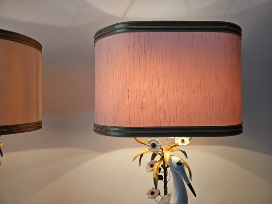 Image 1 of Lamps/vintage, a pair of unique Mangani lamps,Italy, 1960s/1970s.