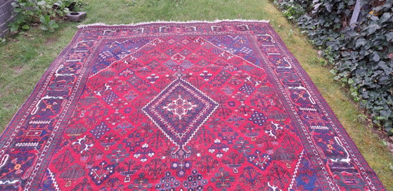 Image 1 of Antieke pers vloerkleed 