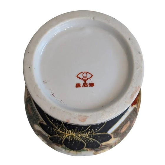 Juego de dos Jarrones estilo Satsuma con decoraciones pintadas a mano – Japón, circa 1900 – Ceramic (photo 9 of 9)