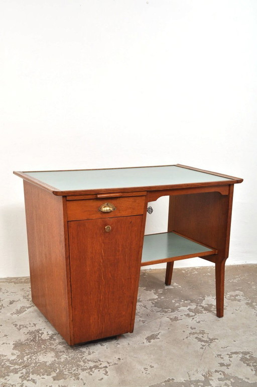 Vintage magic desk with patent, 1950s