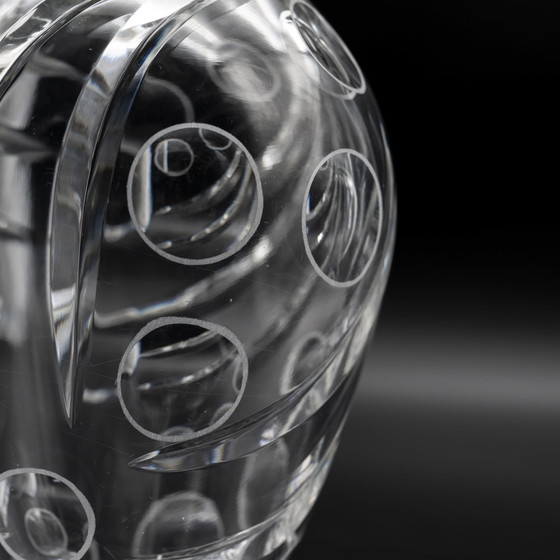 Image 1 of Erich Jachmann para WMF - Jarrón de cristal "Olive Cut", ca. 1960