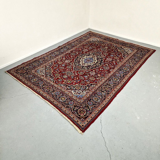 Grand tapis vintage noué à la main