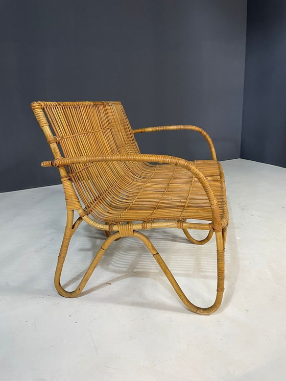 Image 1 of Ensemble de sièges en rotin Art déco, Europe centrale, années 1930-1940