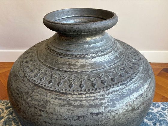 Image 1 of Indische vaas, metaal