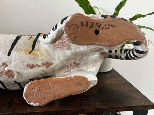 Ceramic tiger statue