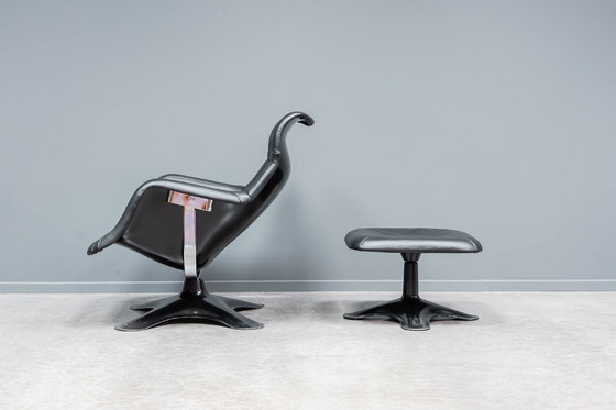 Image 1 of Karuselli loungestoel + voetenbank