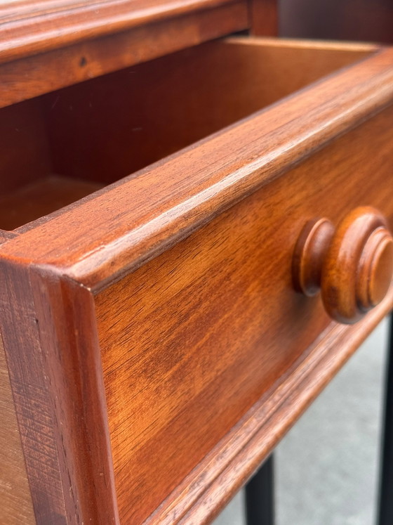 Coppia di Tavolini Vintage in Rovere – Metal, Wood (photo 7 of 9)