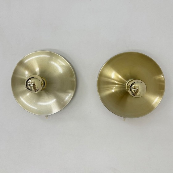 Image 1 of Lampada a disco honsel space age di design di metà secolo, anni '70, attribuita a Charlotte Perriand per les arcs