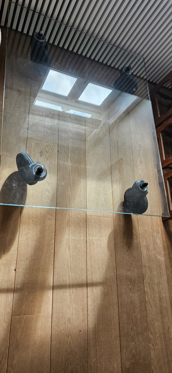 Image 1 of Fontana Arte Design Coffee Table Tavolo Con Ruote