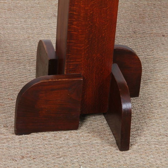 Image 1 of High wooden table, French work from the 1940s