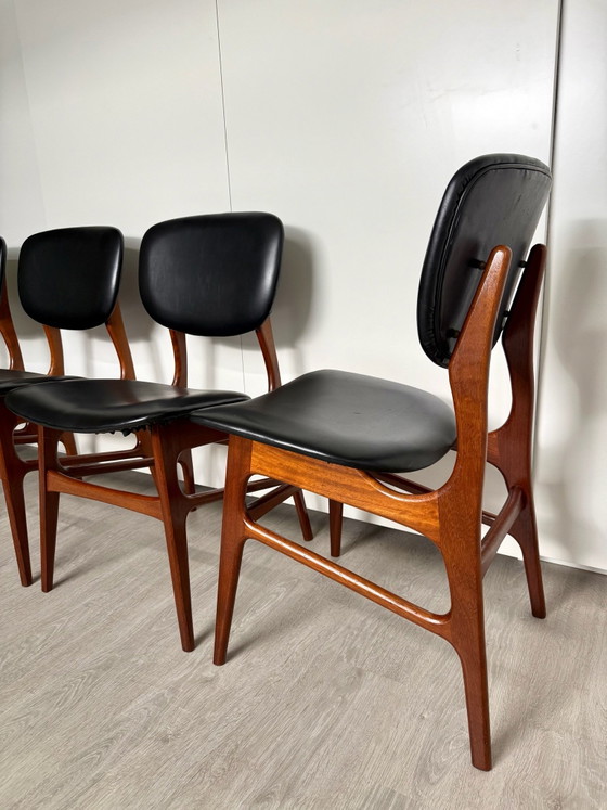4x vintage chair – Dining chairs, Skai, Wood (photo 2 of 11)