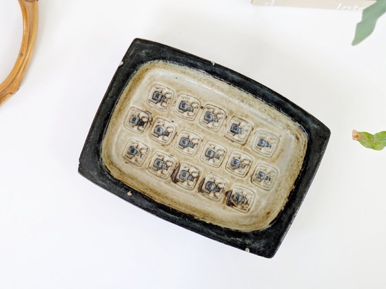 Image 1 of Ciotola Midcentury Royal Copenhagen di Jørgen Mogensen | Ciotola in gres brutalista Scarabeo Decor | Ceramica danese