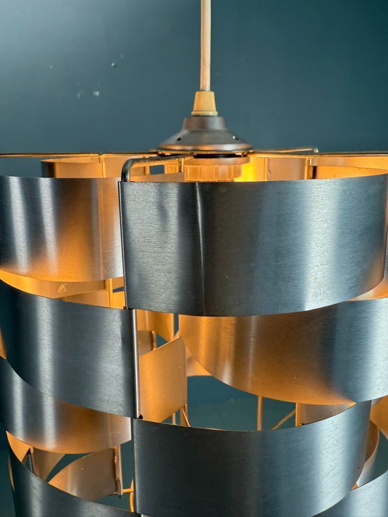 Image 1 of Lampada a sospensione in alluminio Max Sauze, Mid-Century Modern, Francia, anni '70