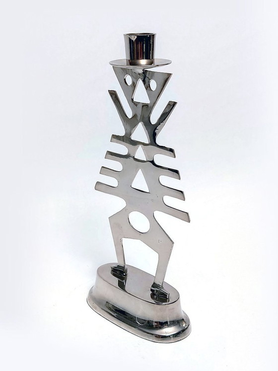 Kandelaar Etnisch Skelet – Kandelaars en kaarsen, Metal, Vintage (photo 3 of 6)