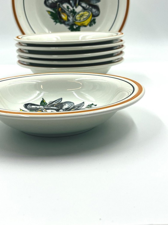 Mussel Serving Set Ceramica Quadrifoglio, Bowls, White (photo 12 of 15)