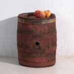 Antica botte in legno con cerchi in ferro – Ungheria, c. 1930 – Oggetti decorativi, Iron, Rustic (photo 6 of 40)