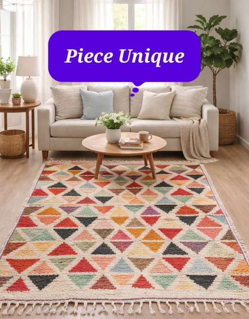 Tappeto berbero fatto a mano 💯 Lana di pecora