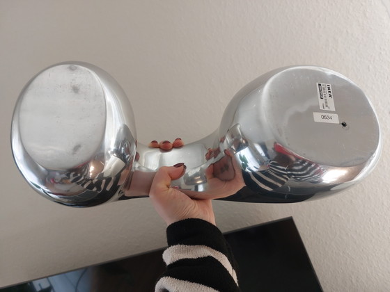 Image 1 of Vintage Ikea Globular Peter and Eva Moritz Biomorphic Sculpture Aluminum Chrome 90s