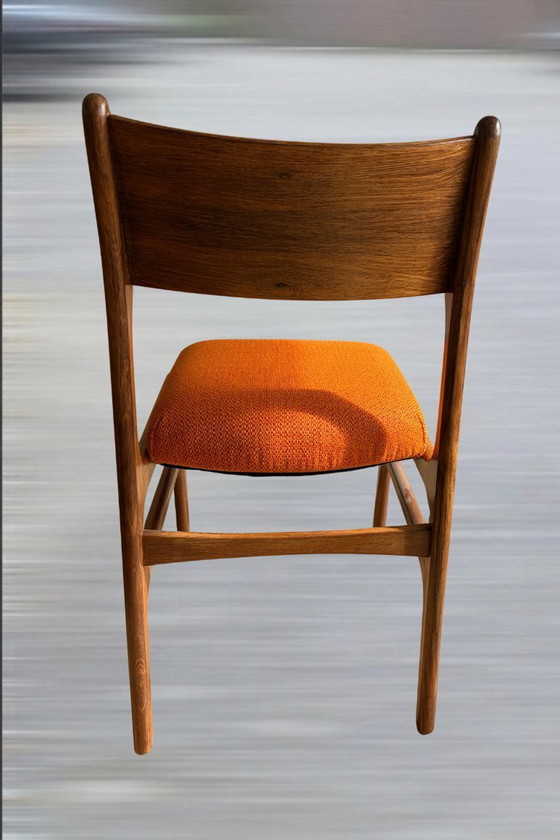 Image 1 of 4x Funder-Schmidt & Madsen Esszimmerstühle im dänischen Stil der Mitte des Jahrhunderts