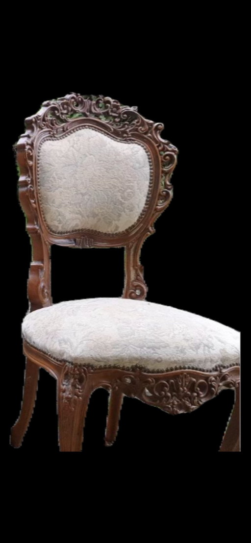 4 Chaises de salle à manger baroques