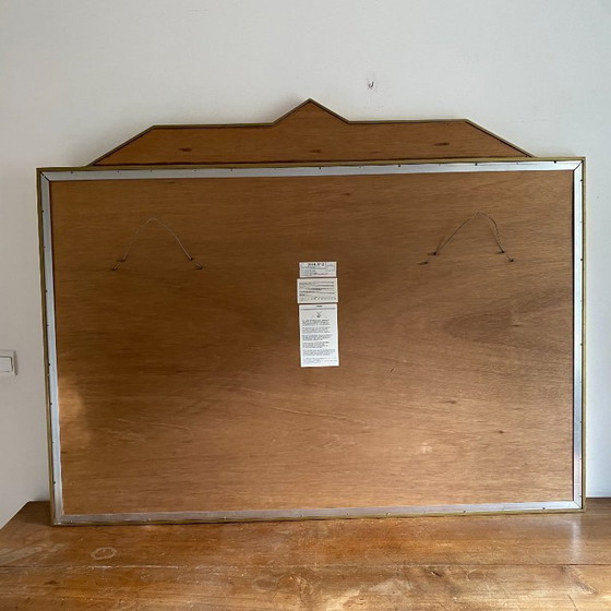 Image 1 of Specchio Deknudt con vetro parcheggiato. 1970. Stile Hollywood Regency. 142x110.