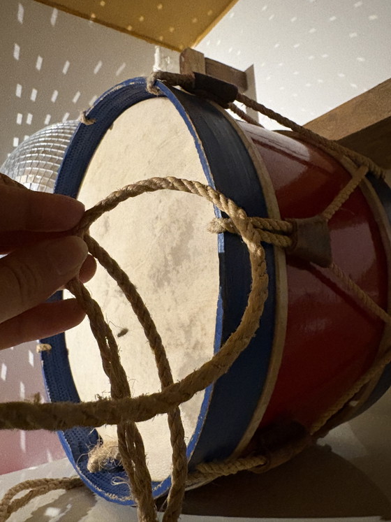 Tambour vintage – Objets déco, Leather, Wood (photo 5 of 5)
