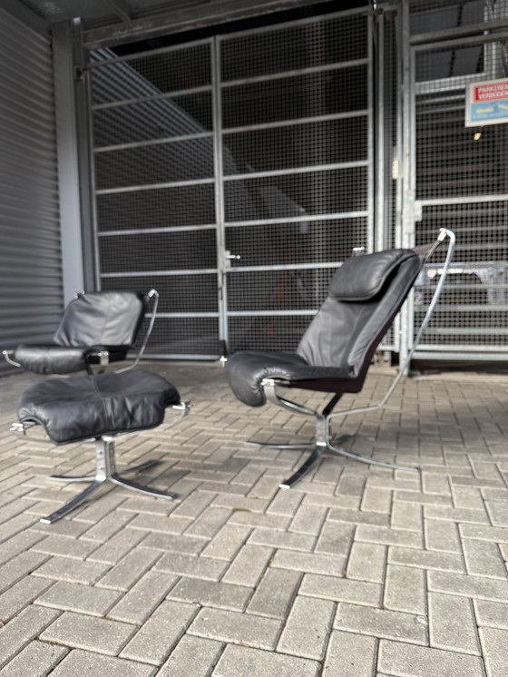 Image 1 of Vintage Sigurd rivende la lounge suite “Falcon” per Vatne Møbler (Norvegia)