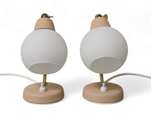 Paire de lampes de chevet, Mid Century