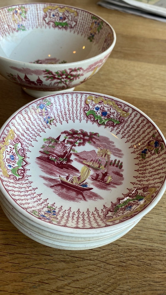 Image 1 of Antiek Petrus Regout en co ‘Fancy’ servies 