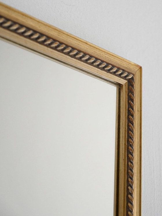 Image 1 of 1970s Scandinavian gold lacquered mirror