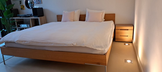 Image 1 of Massief eiken design bed 200x220 Loof/Tre Company  - gehele set