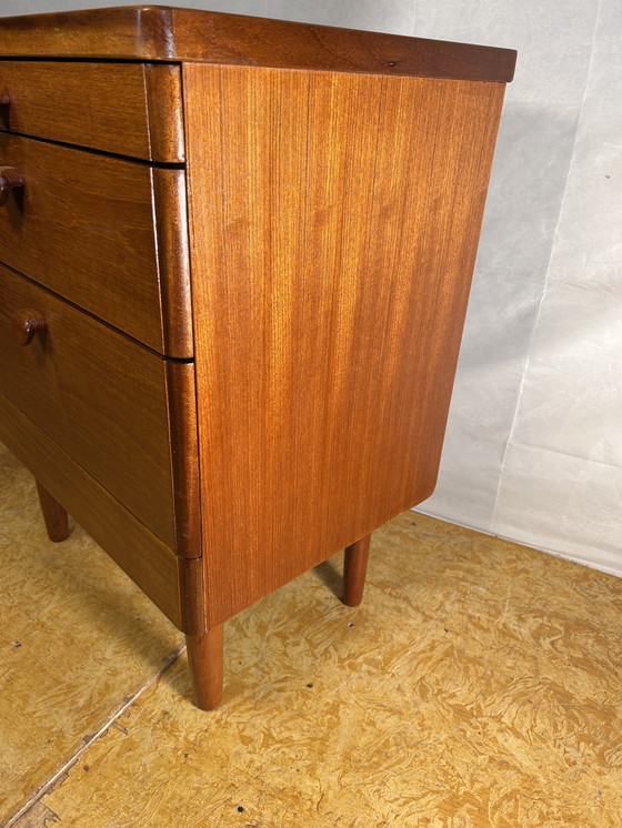 Image 1 of Mid-Century Retro Vintage Teak Small Cabinet by Stag – 1970 Versatile | Compact | Classic British Design