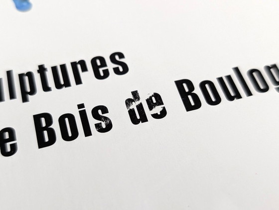 Image 1 of Manifesto originale della mostra di Les Lalanne "À Bagatelle" firmato a mano, 1998