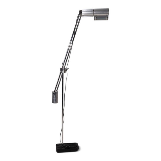 Swisslamps International Haloprofil Vloerlamp van Viktor Frauenknecht, 1970 – Vloerlampen, Chrome, Aluminium (photo 7 of 20)