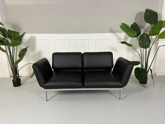 Image 1 of Brühl Roro Sofa Small leather sofa bed