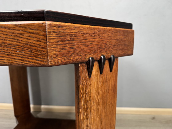 Image 1 of Tavolino della Scuola di Amsterdam - Art Déco (circa 1900-1920) - con lati allungabili