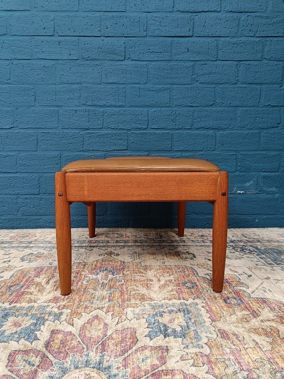 Image 1 of Vintage Design Armchair with Footstool, 1960s