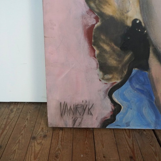 Image 1 of Pintura de Marilyn Monroe realizada por Georges Charles Vanrijk.