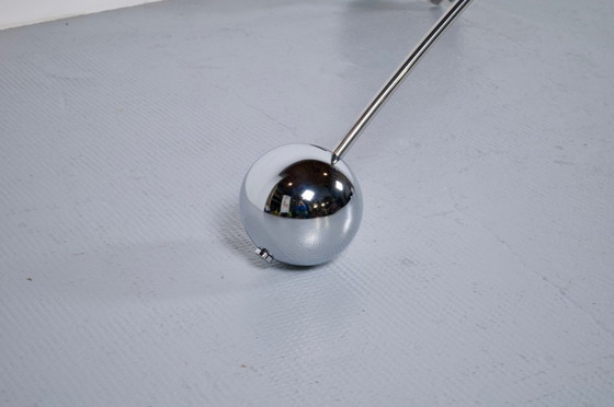 Image 1 of Large adjustable pendant light from the 1970s, chrome-plated steel, Perspex, Italy, FILVEM-VOGHERA, publisher