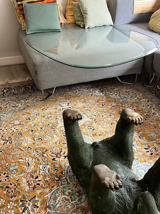 Image 1 of Table basse vintage ours en verre