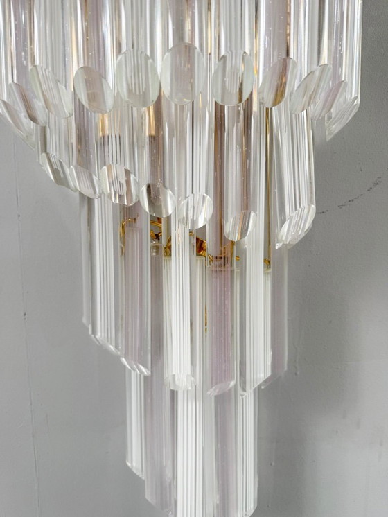 Image 1 of Lampada da parete/applique a cascata di metà secolo di Paulo Venini, vetro di Murano, Italia, anni '70