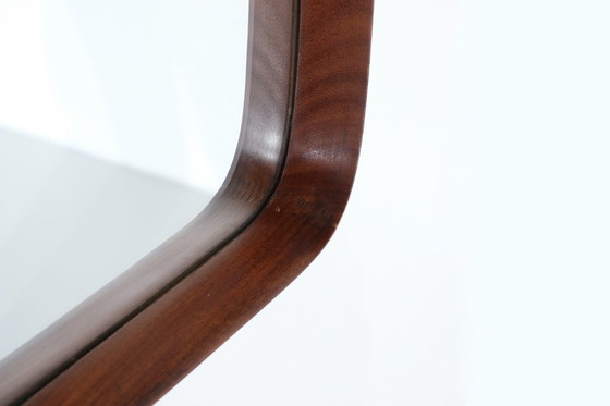 Image 1 of Vintage rechthoekige houten spiegel, Italië, jaren 60.