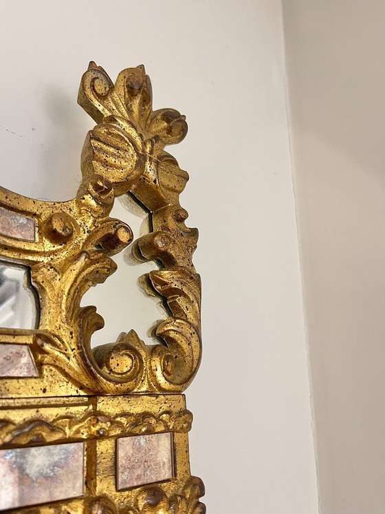 Image 1 of Weelderige kasteelspiegel met ornamenten 125x65cm