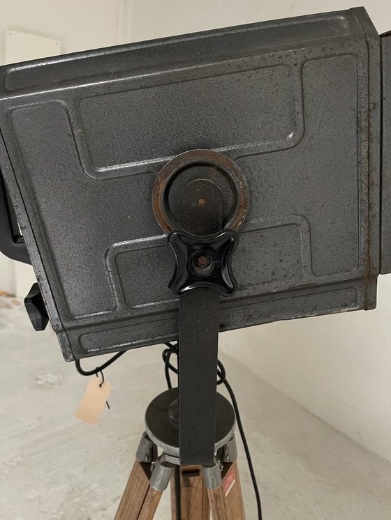 Image 1 of Lampe sur pied de théâtre, style industriel rétro art déco