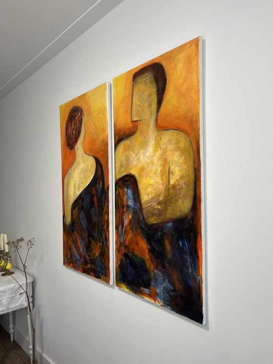Image 1 of Duo schilderij