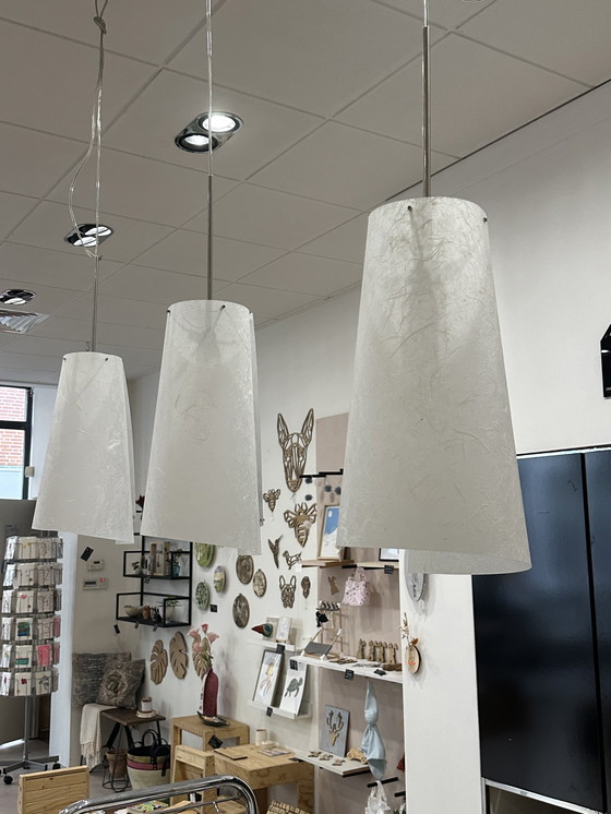 Image 1 of 3x Washi Nami Lampen, Design Margriet Foolen