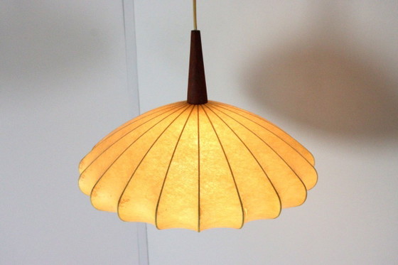 Vintage Cocoon Ufo Hanglamp – Hanglampen, Wood (photo 6 of 15)