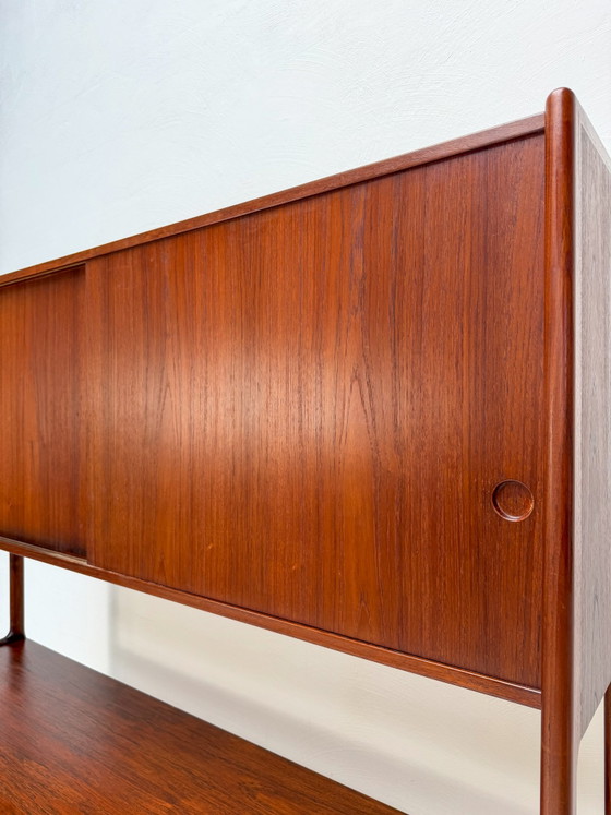 Image 1 of Aparador danés antiguo de teca RY20 de Hans J. Wegner para Ry Møbler, década de 1950.