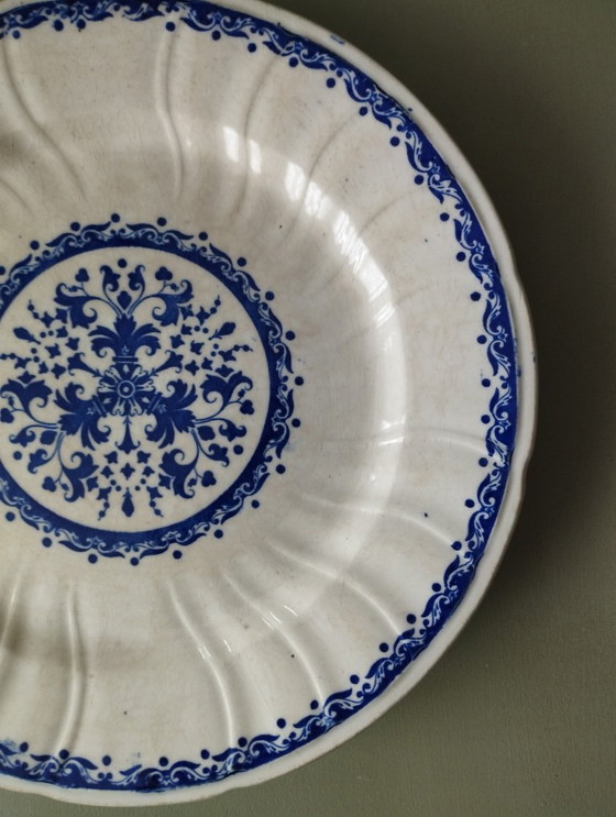 Image 1 of Mounted plate in Gien ironstone earthenware